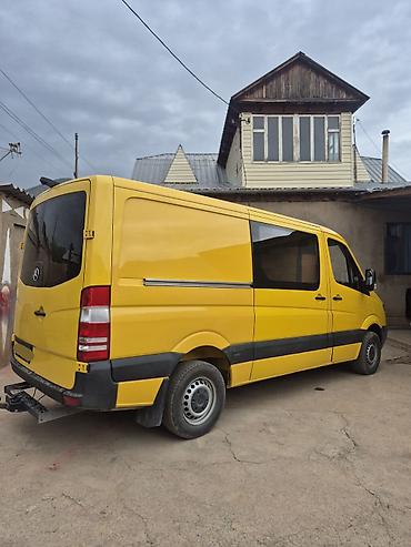 7 местные: Mercedes-Benz Sprinter (длинная база, высокий кузов), жёлтый фургон — 2