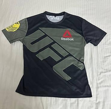 футболки для пары: Мужская футболка, L, Reebok, Новый, цвет - Черный — 1