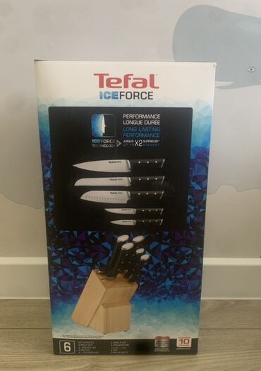 Süfrə ləvazimat dəstləri: Yenidir.Endirim olacaq!!!!Tefal Ice Force bıçaq dəsti, gündəlik yemək