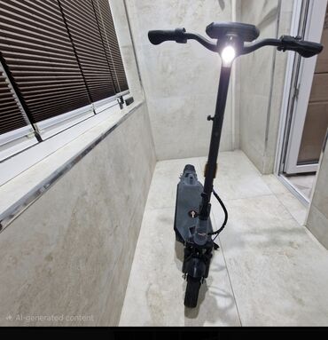 Elektrikli samokatlar: Elektrik skuter - Geniş gövdəli, slip-əleyhinə platforma - Ön və arxa — 4