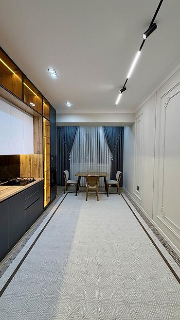 кара балта продажа квартир: 2 комнаты, 91 м², Калинина мкр., Элитка, 4 этаж, Дизайнерский ремонт — 9