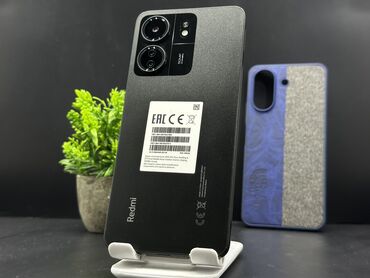 наушники prologix: Redmi, Redmi 13C, Б/у, 256 ГБ, цвет - Черный, 2 SIM