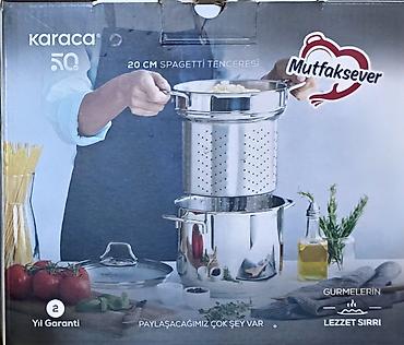karaca sumqayit: Qazan, rəng - Gümüşü, Paslanmayan polad, 20 sm, Karaca — 1