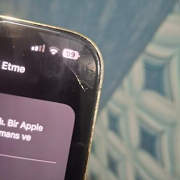 2 ci el 14 pro max: IPhone 13 Pro Max, 256 GB, Qızılı, Qırıq — 3