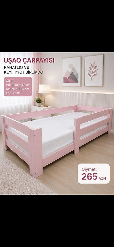 Uşaq mebeli: Uşaq çarpayısı – rahatlıq və keyfiyyət birlikdə Ölçülər: - Hündürlük — 3