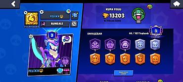 Другое: Brawl Stars hesabı - Kupa sayı: 13,203 (ən yüksək 13,205) - — 1