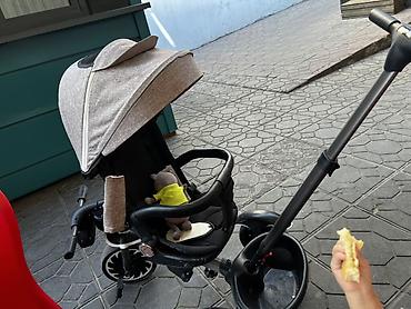 trike: Детский трехколесный велосипед-коляска (trike) с родительской ручкой и — 1
