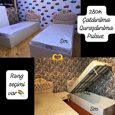 kravat taxt: Yeni, Təknəfərlik çarpayı, Bazalı, Matras ilə, Siyirməsiz — 1