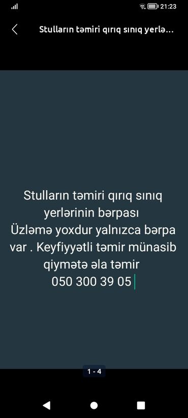 ремонт мебели на дому: Mebellərin təmiri, bərpası Ödənişli çatdırılma