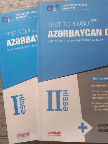 tarix test toplusu 1 ci hisse pdf yukle 2023: Azərbaycan dili test topluları 1ci və 2ci hissə 2019cu il