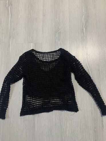 Women's Clothing: S (EU 36), Cotton, Single-colored, color - Black
