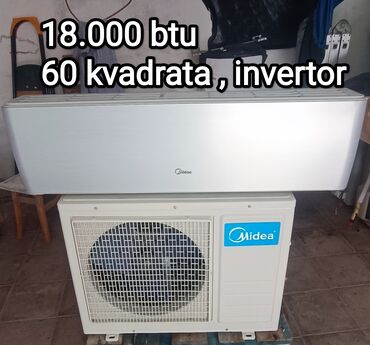 stolüstü kondisioner: Кондиционер Midea, Б/у, 50-60 м², Сплит-система, Нет кредита, Платная установка