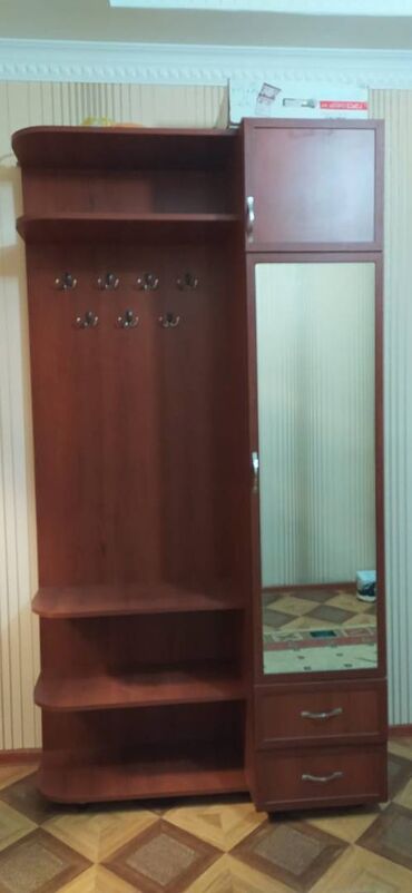 koridor şkafları: Шкаф-вешалка, Б/у, 1 дверь, Распашной, Прямой шкаф