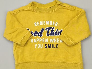 sweterek żółty: Bluza, H&M, 3-6 m, stan - Dobry