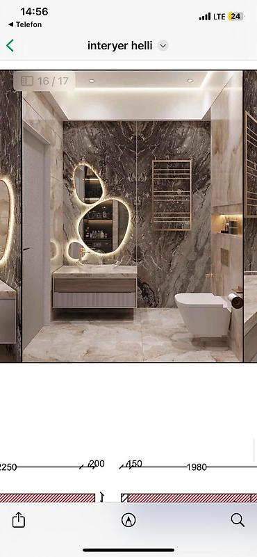 hamam ucun aksessuarlar: Müasir hamam mebeli – asma (divardan quraşdırılan) lavabo dolabları və — 6