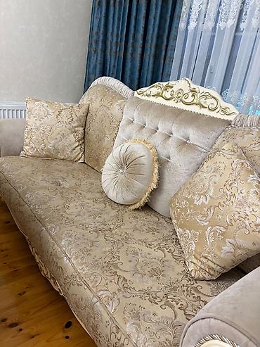şamlar: Klassik üslubda qonaq otağı dəsti - Yemək masası: mərmər fakturalı — 6