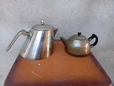 maca cayı: Mətbəx üçün 2 ədəd metal çaydan/kettle dəsti - Böyük çaydan — 2