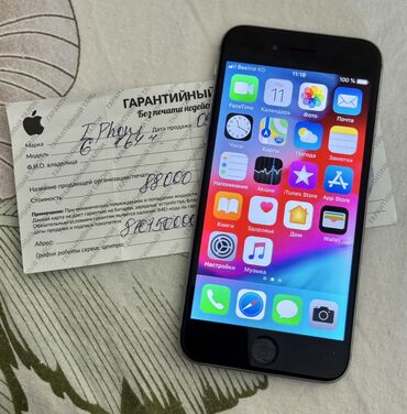 iphone 6 цена в бишкеке цум: IPhone 6, Б/у, 64 ГБ, 100 %