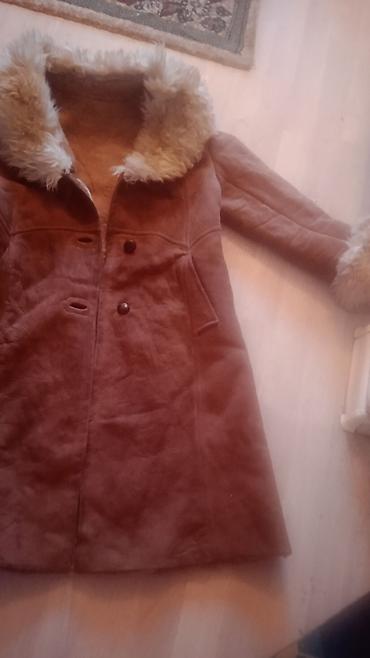 Дубленки: Дубленка, Классическая модель, По колено, M — 5