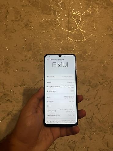 huawei nova 5t ekran: Huawei Nova Y70, 64 GB, rəng - Mavi, Barmaq izi — 4