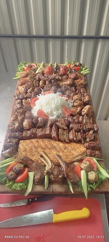 Баранина: Ассорти шашлыков на мангале - Богатое мясное ассорти, приготовленное — 1