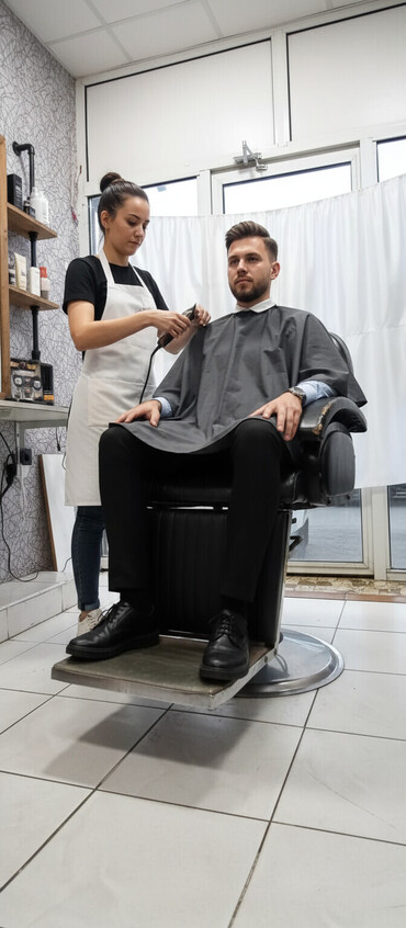 Salon, tibbi kreslolar: Saş kəsimi kreslosu — 1