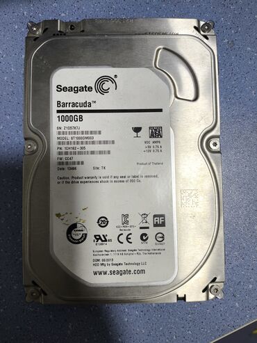 жесткий диск 1 терабайт: Накопитель, Б/у, Seagate, HDD, 1 ТБ, Для ПК
