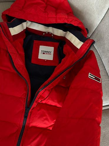 балоневая куртка: Мужская куртка, XS, Tommy Hilfiger, Б/у, цвет - Красный, Самовывоз — 7