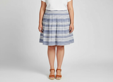 spódnico spodnie dla puszystych: Indigo, Women`s skirt, size 4XL
