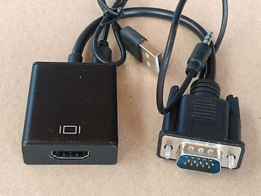 vga to hdmi бишкек: ПК үчүн конвертер, VGA → HDMI, Жаңы, Акылуу жеткирүү, Өзү алып кетүү — 7