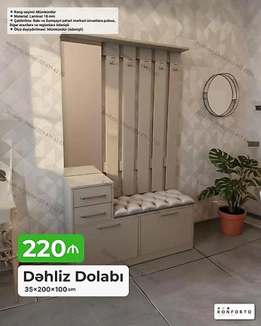 balaca skaf: Dəhliz dolabı – giriş zonası üçün funksional və kompakt mebel həlli — 1