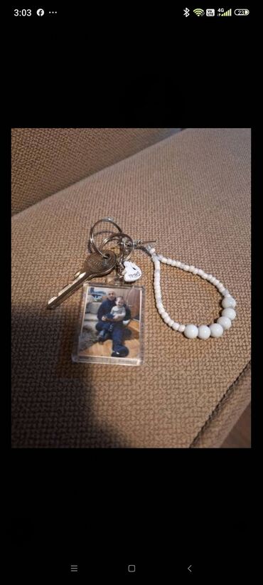 Privesci za nakit: Set prijateljskih priveza za ključeve – 2 komada. - Dizajn: metalni — 7