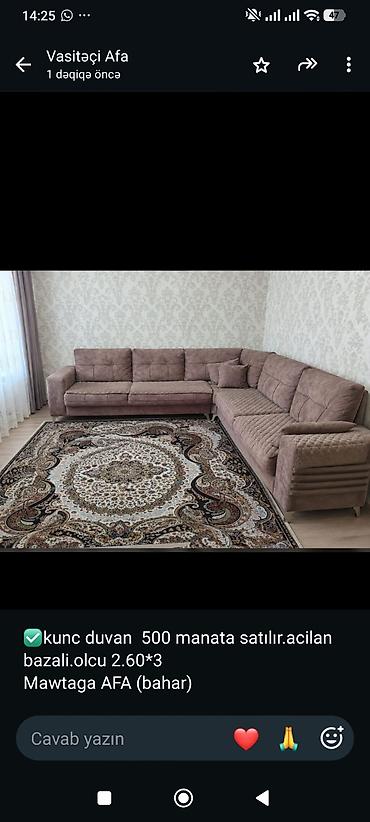 ✅kunc duvan 500 manata satılır.acilan bazali.olcu 2.60*3 Mawtaga AFA