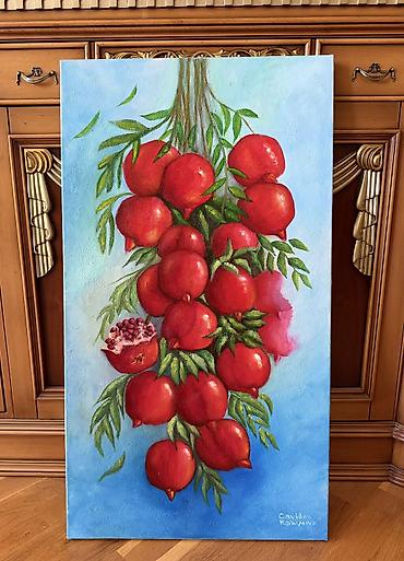 nar səkli: Ketan uzerinde Yagli boya. “Nar” 🇦🇿
50x90 — 1