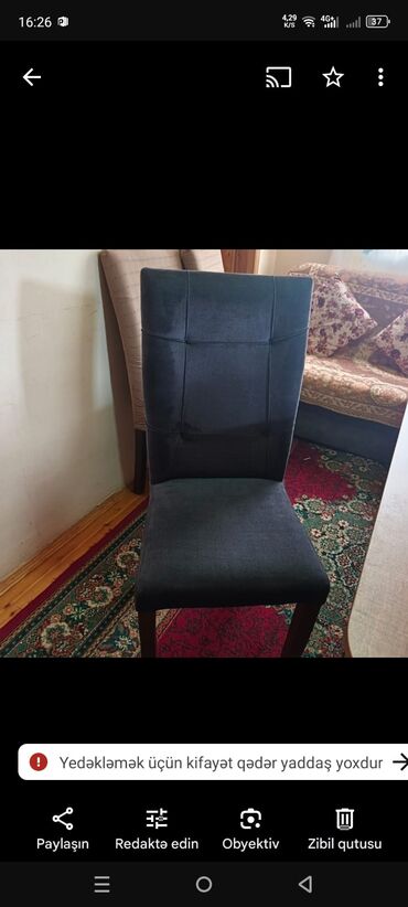 mətbəx stol stul islenmis: Qonaq otağı üçün, Yeni, Açılmayan, Kvadrat masa, 6 stul