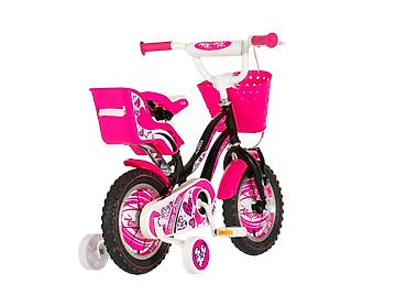 koledzice za decake: Bicikl kids Visitor Heart 12" (7") – crno/roze Šifra proizvoda: 112 — 3