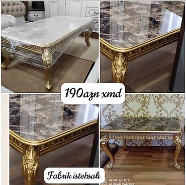 mermer panel: Dördbucaq masa, Açılmayan, Təkərsiz, Parlaq laminat — 1