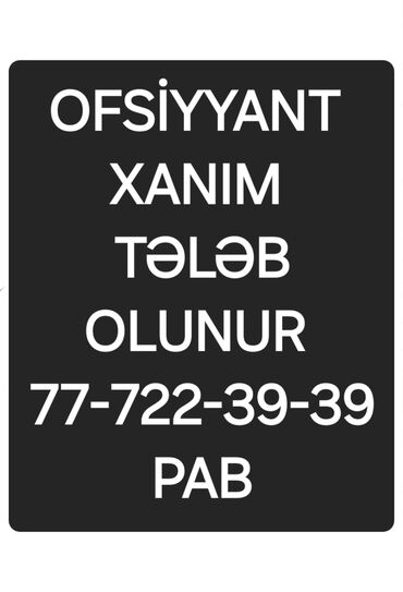 sumqayıt is: Ofisiant. 1-2 illik təcrübə. Növbəli qrafik