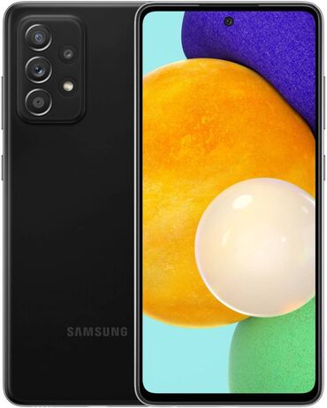 samsung а 52: Samsung Galaxy A52, Б/у, 128 ГБ, цвет - Черный, 2 SIM