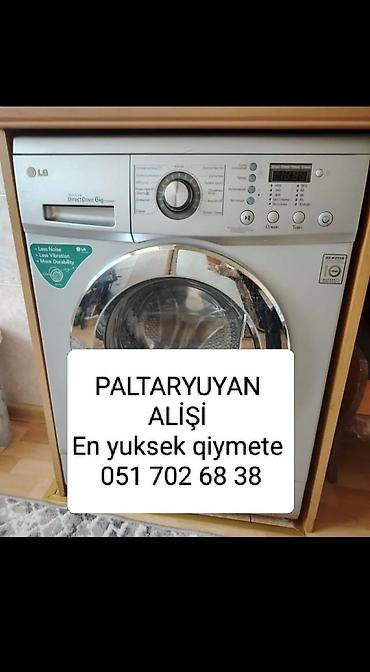 ariston ikinci əl: Paltaryuyan maşın LG, 7 kq, İşlənmiş, Avtomat, Qurutma var, Kredit yoxdur, Ünvandan götürmə, Pulsuz çatdırılma, Ödənişli çatdırılma — 1