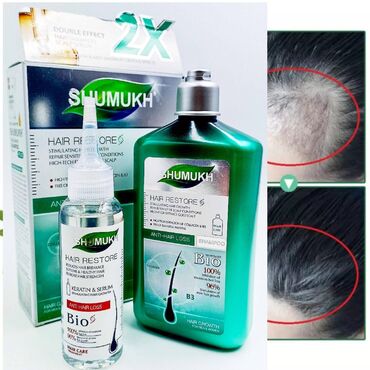 yağ ətir: Şampun + saç serumu SHUMUKH Anti-Saç Dökülməsi KOLLAGEN kollagenli