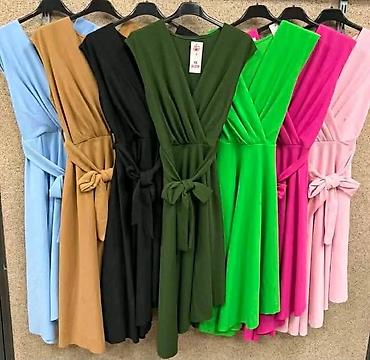terrex 39: Elegantna midi haljina s pojasom - Kroj: ženstvena A-linija sa širkom — 4