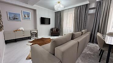 Продажа квартир: 2 комнаты, 69 м², Асанбай мкр Элитка, 10 этаж, Дизайнерский ремонт — 2