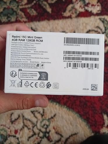 note 16 pro: Redmi, Redmi 15C, Б/у, 128 ГБ, цвет - Зеленый, eSIM — 3
