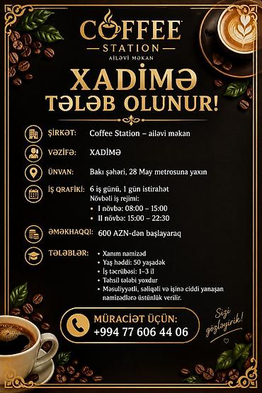 evde online is: Xadimə tələb olunur, Aylıq ödəniş, 46 yaşdan yuxarı, 1-2 illik təcrübə — 1