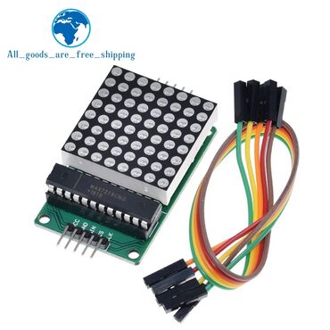 led fənər: 8x8 8*8 max7219 dot led matrix modulu mcu led ekran i̇darəetmə modulu