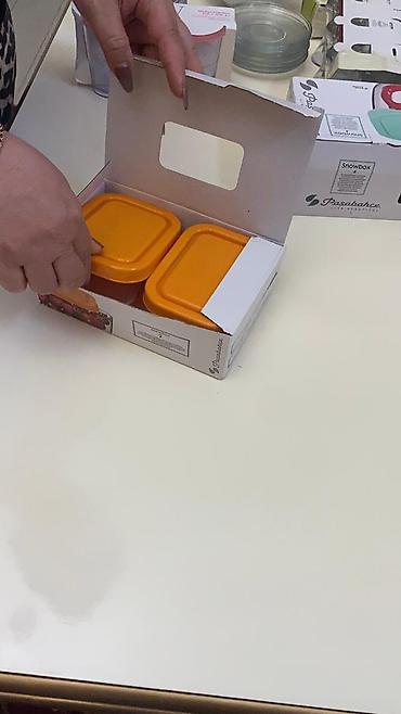 bucaq: Pasabahce Snowbox – 2 ədəd qida saxlama qabı dəsti. - Material — 1