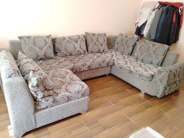 продажа старой мебели: Комплект мягкой мебели, Б/у, Самовывоз, цвет - Зеленый