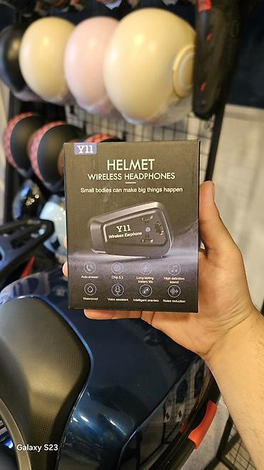 Qulaqcıqlar: Y11 Helmet Wireless Headphones – Dəbilqə üçün simsiz qulaqcıq/interkom — 2
