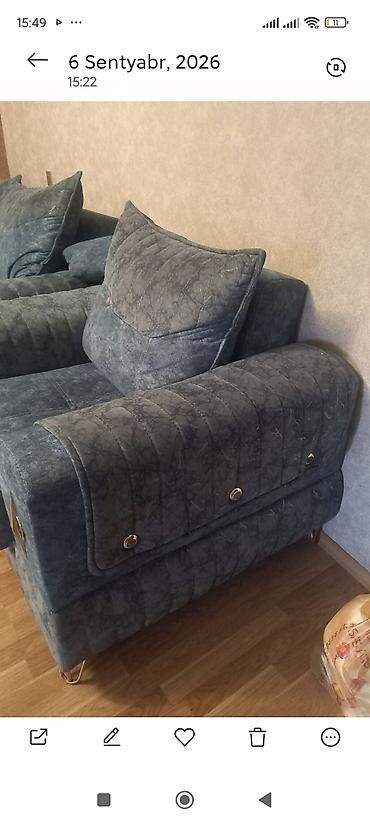 xirdalan mebel fabriki: Divan 2 eded kreslo divan acilandi baza var qiymet 350 azn unvan kənd — 2